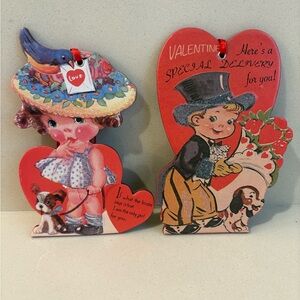 Vintage Valentine Card Set